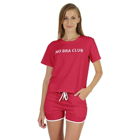 Inkmeso Women s Short Sleeve No Bra Club Go Braless Funny No Bra Day Nightwear Set
Inkmeso Women s Short Sleeve No Bra Club Go Braless Funny No Bra Day Nightwear Set