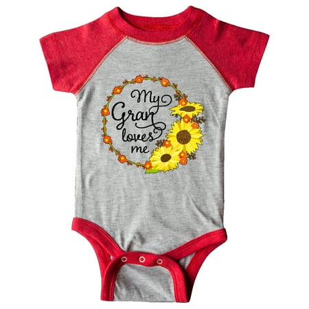 Inktastic My Gran Loves Me with Sunflower Wreath Gift Baby Boy or Baby Girl Bodysuit
Inktastic My Gran Loves Me with Sunflower Wreath Gift Baby Boy or Baby Girl Bodysuit