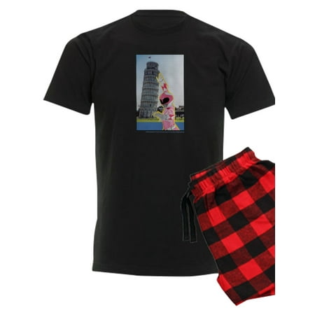 CafePress - Power Rangers Pink Ranger At The Le - Men s Dark Pajamas