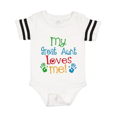 Inktastic My Great Aunt Loves Me Gift Baby Boy or Baby Girl Bodysuit