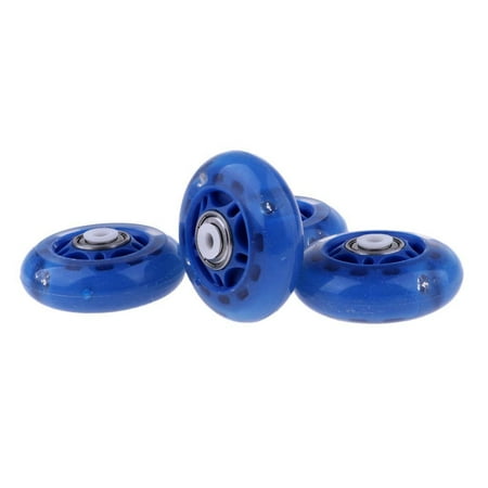 4 Pcs Outdoor Inline Roller Skates Skating Replacement 88A PU Wheel 64Mm