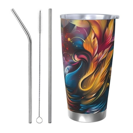 Gukieu Vibrant Rooster Painting Print 20OZ Car Cup Vacuum Stainless Steel Leak-proof Thermos Cup Unisex Suitable for Home Outdoor and Sports-Straw Three-piece Set
Gukieu Vibrant Rooster Painting Print 20OZ Car Cup Vacuum Stainless Steel Leak-proof Thermos Cup Unisex Suitable for Home Outdoor and Sports-Straw Three-piece Set