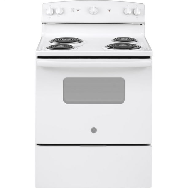 GE Appliances JBS160DMWW 30 Inch Electric Freestanding Range White
