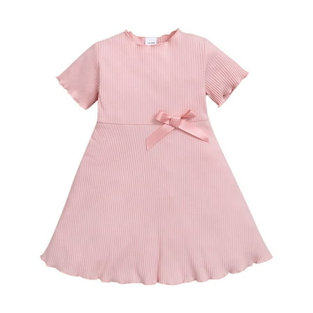 3T Toddler Baby Girl Clothes 4T Toddler Girls Summer Dress Solid Color Short Sleeve Dress Rib Dress Pink
3T Toddler Baby Girl Clothes 4T Toddler Girls Summer Dress Solid Color Short Sleeve Dress Rib Dress Pink