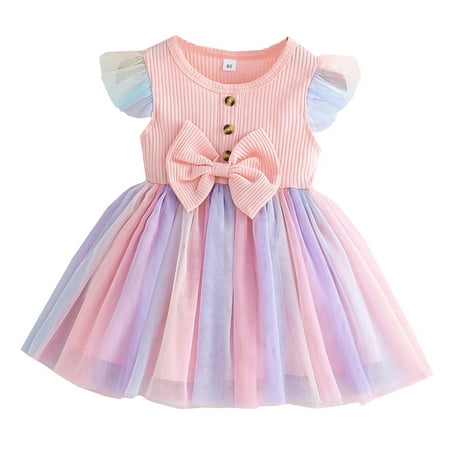 Toddler Girl Summer Dress Girls Size 8 Toddler Girls Sleeveless Bowknot Birthday Dresses Girl Party Tutu Princess Dress Kids Rainbow Dress
Toddler Girl Summer Dress Girls Size 8 Toddler Girls Sleeveless Bowknot Birthday Dresses Girl Party Tutu Princess Dress Kids Rainbow Dress