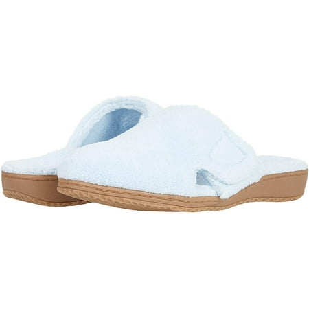 David Tate Cuddle Womens Slipper 14 X-Wide Light Blue