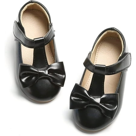 QWZNDZGR Toddler Little Girl Flat Oxfords Dress Shoes - Mary Jane Princess for Girl Party School Shoes.