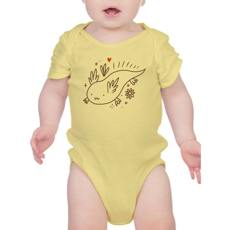 Lovely Axolotl Sketch Bodysuit Infant -Image by Shutterstock 6 Months
