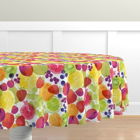 Cotton Sateen Tablecloth 90 Round - Kitchen Home Decor Fruit Fresh Oranges Pear Lemon Summer Modern Cooking Food Print Custom Table Linens by Spoonflower
Cotton Sateen Tablecloth 90 Round - Kitchen Home Decor Fruit Fresh Oranges Pear Lemon Summer Modern Cooking Food Print Custom Table Linens by Spoonflower