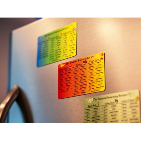 Fridge Door Chef - The Essential Seasoning Recipe Magnets