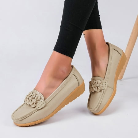 Wefuesd Womens Shoes Womens Fashion Slip On Women Comfort Walking Flat Loafers Casual Shoes Driving Loafers Walking Shoes For Women Beige 38
Wefuesd Womens Shoes Womens Fashion Slip On Women Comfort Walking Flat Loafers Casual Shoes Driving Loafers Walking Shoes For Women Beige 38