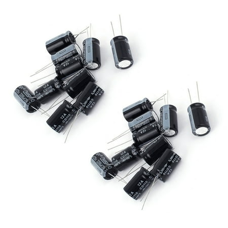 20Pcs 25V 2200UF Through Hole Aluminium Electrolytic Capacitor 13X20mm