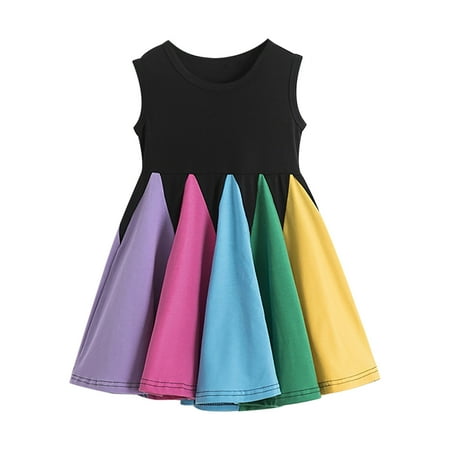 Honeeladyy Winter Coats Toddler Baby Girl Fashion Short Sleeved Princess Rainbow Stitching Dress Girls Skirt Black Discount
Honeeladyy Winter Coats Toddler Baby Girl Fashion Short Sleeved Princess Rainbow Stitching Dress Girls Skirt Black Discount