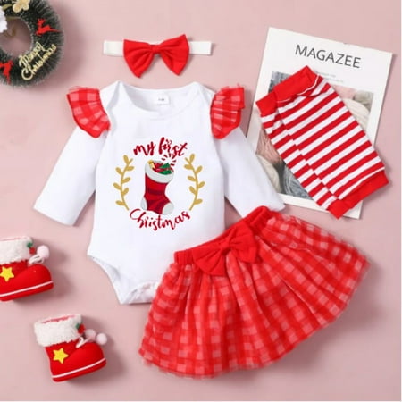 Promotion!Christmas Newborn Baby Girl Xmas Romper Tutu Skirt Headband with Christmas Socks Outfits
Promotion!Christmas Newborn Baby Girl Xmas Romper Tutu Skirt Headband with Christmas Socks Outfits