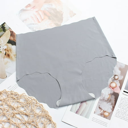 Medcursor crotch piece silk one cotton Women s lace underwear ice seamless