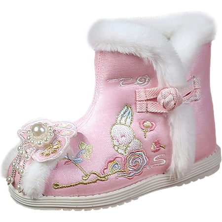 QWZNDZGR Baby Boy Girl House Slippers Fluffy Sock Booties Nonslip Lightweight Shoes for First Walkers Walking Hiking Boot Shoe