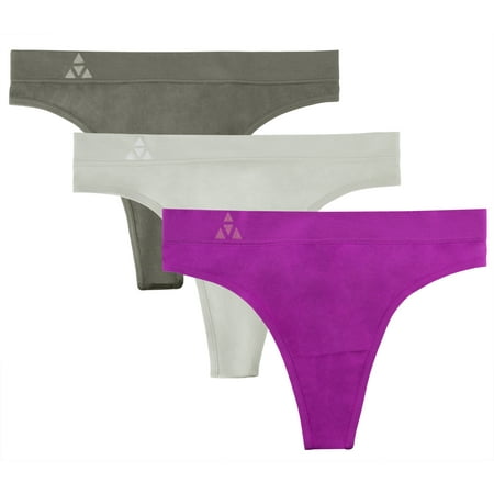 Balanced Tech Women s Seamless Thong Panties 3 Pack