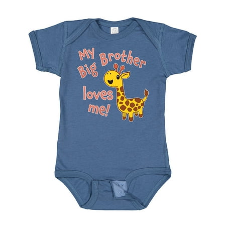 Inktastic My Big Brother Loves Me- Cute Giraffe Gift Baby Boy or Baby Girl Bodysuit
Inktastic My Big Brother Loves Me- Cute Giraffe Gift Baby Boy or Baby Girl Bodysuit