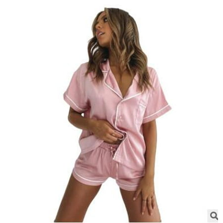 2021 European And American New Imitation Silk Pajamas Home Wear Short Sleeve Shorts Two-Piece Suit
2021 European And American New Imitation Silk Pajamas Home Wear Short Sleeve Shorts Two-Piece Suit