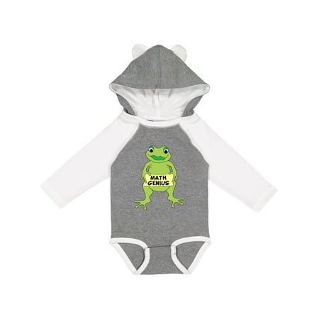 Inktastic Math Genius Frog Gift Baby Boy or Baby Girl Long Sleeve Bodysuit