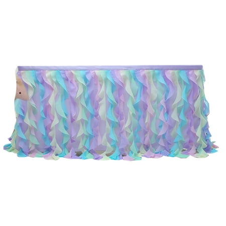 XIEC Attractive Table Skirt Add Atmospheres Polyester Self-adhesive Solid Color Table Dress for Home
XIEC Attractive Table Skirt Add Atmospheres Polyester Self-adhesive Solid Color Table Dress for Home