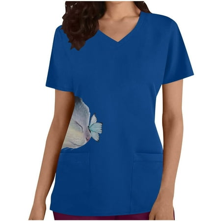 Independence Day Women s Scrubs Top Casual V Neck Short Sleeve Print Short Sleeve Work Clothes With Pocket Nursing Uniforms For Women
Independence Day Women s Scrubs Top Casual V Neck Short Sleeve Print Short Sleeve Work Clothes With Pocket Nursing Uniforms For Women