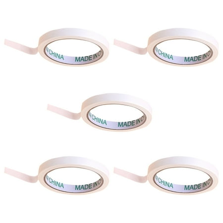 5 Rolls of Artist Drawing Tape Car Spraying Single Side Adhesive Tape (White)