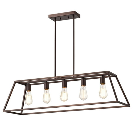 RADIANCE goods Industrial 5 Light Oil Rubbed Bronze Island Pendant Ceiling Fixture 38 Wide
RADIANCE goods Industrial 5 Light Oil Rubbed Bronze Island Pendant Ceiling Fixture 38 Wide
