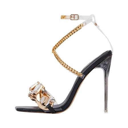 KBKYBUYZ Women s Sexy Open Toe Rhinestone Metal Chain Buckle Square Toe High Heel Sandals Comfortable Elegant Shoes
KBKYBUYZ Women s Sexy Open Toe Rhinestone Metal Chain Buckle Square Toe High Heel Sandals Comfortable Elegant Shoes