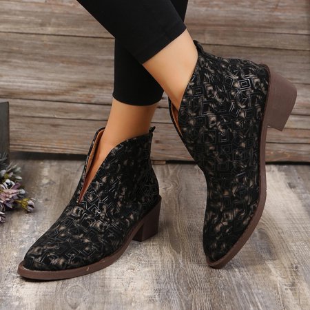 Zedker Wide Width Ankle Boots for Women Women s Extra Wide Calf Boots Vintage Women Slip On Ankle Boots Round Head Thick Heel Short Shoes
Zedker Wide Width Ankle Boots for Women Women s Extra Wide Calf Boots Vintage Women Slip On Ankle Boots Round Head Thick Heel Short Shoes