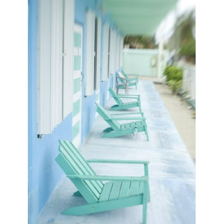 Hotel Verandah, Caye Caulker, Belize Print Wall Art By Russell Young