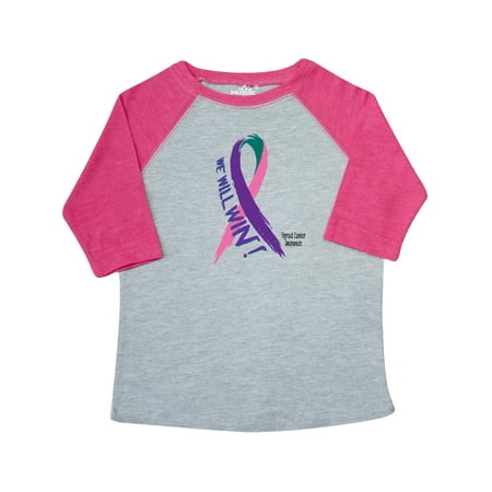 Inktastic We Will Win Against Thyroid Cancer Ribbon Gift Toddler Boy or Toddler Girl T-Shirt
Inktastic We Will Win Against Thyroid Cancer Ribbon Gift Toddler Boy or Toddler Girl T-Shirt