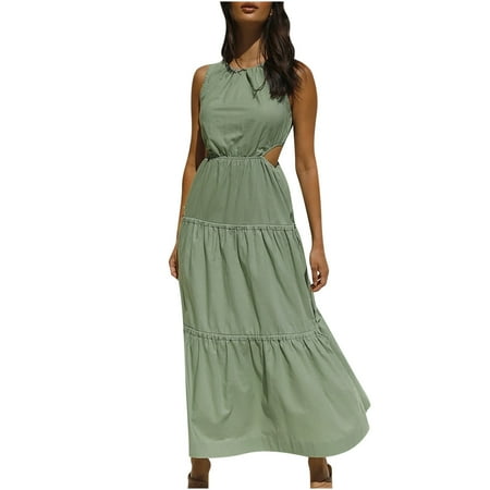 Pink Dress Prom Dress Women s Trendy Bohemian Crewneck Elasty Sleeveless Pure Ankle-Length Dress Summer Savings Clearance 2022 Sundresses for Women Womens Dresses Corset Dress Gray L
Pink Dress Prom Dress Women s Trendy Bohemian Crewneck Elasty Sleeveless Pure Ankle-Length Dress Summer Savings Clearance 2022 Sundresses for Women Womens Dresses Corset Dress Gray L