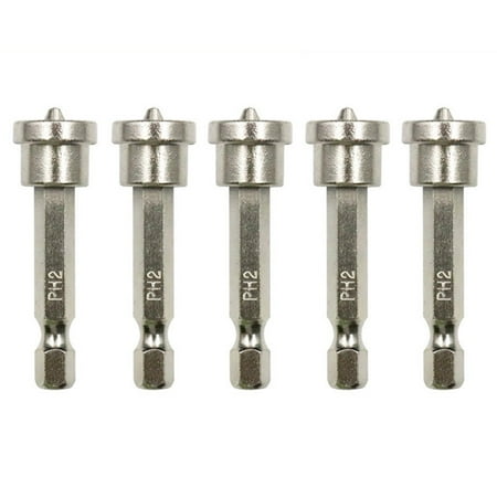 5Pcs 50mm Plasterboard Screws Locating Screwdriver Bits PH2 Drywall Dimpler Bits
5Pcs 50mm Plasterboard Screws Locating Screwdriver Bits PH2 Drywall Dimpler Bits