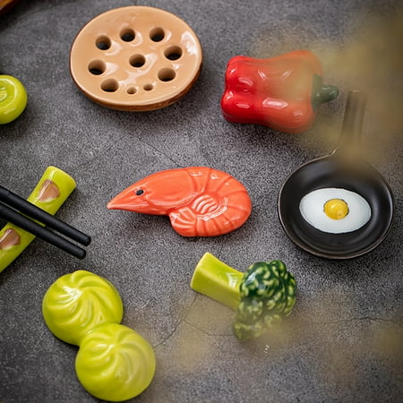 Cute Creative Chopstick Rest Anti-slip Easy to Clean Decorative Vegetable Bread Ceramic Chopstick Holder Kitchen Supplies
Cute Creative Chopstick Rest Anti-slip Easy to Clean Decorative Vegetable Bread Ceramic Chopstick Holder Kitchen Supplies