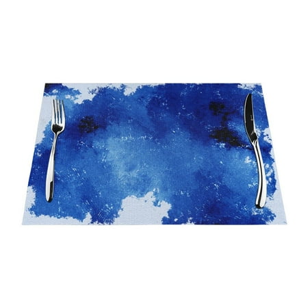 ZNDUO Placemats 6 PCS Heat Resistant Stain Resistant Woven PVC Insulation Placemats Durable Washable Elegant Table Mats for Dining-Blue Watercolor 18 x12
ZNDUO Placemats 6 PCS Heat Resistant Stain Resistant Woven PVC Insulation Placemats Durable Washable Elegant Table Mats for Dining-Blue Watercolor 18 x12