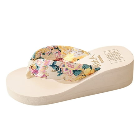 Youmylove Bronzing Printed Satin Sandals Beach Slope Heel Slipper Outdoor Wedge Heel Flip Flops Women Leisure Comfort Cozy Daily Walking
Youmylove Bronzing Printed Satin Sandals Beach Slope Heel Slipper Outdoor Wedge Heel Flip Flops Women Leisure Comfort Cozy Daily Walking