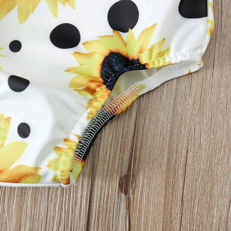 Gubotare Swimwear Sunflower Print Ruffle Baby Girls Swimsuit Strap Piece One Kids Girls Swimwear Suit for Little Girls Yellow 12-18 Months
Gubotare Swimwear Sunflower Print Ruffle Baby Girls Swimsuit Strap Piece One Kids Girls Swimwear Suit for Little Girls Yellow 12-18 Months