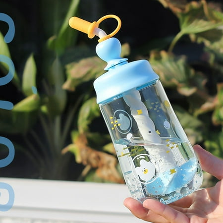 Hhdxre Stirring Straw Cup Large-Capacity Cute Plastic Water Bottle Cartoon Print for Kids Students(Blue)
Hhdxre Stirring Straw Cup Large-Capacity Cute Plastic Water Bottle Cartoon Print for Kids Students(Blue)