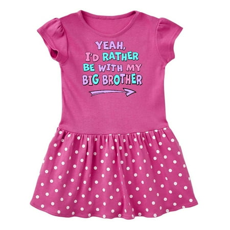 Inktastic Yeah I d Rather be with My Big Brother Pink Blue Purple Gift Baby Girl Dress
Inktastic Yeah I d Rather be with My Big Brother Pink Blue Purple Gift Baby Girl Dress