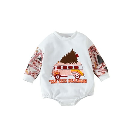 Qmyliery Toddler Baby Rompers Christmas Printed Casual Round Neck Long Sleeve Jumpsuit for Newborn Girl Boy
Qmyliery Toddler Baby Rompers Christmas Printed Casual Round Neck Long Sleeve Jumpsuit for Newborn Girl Boy