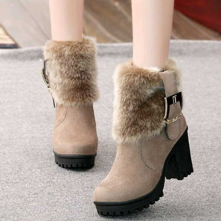 Fall Decorations Clearance Juebong Snow Boots Side Zipper And Velvet Warm Women s Boots Round Toe Thick Heel Belt Buckle Short Boots Women
Fall Decorations Clearance Juebong Snow Boots Side Zipper And Velvet Warm Women s Boots Round Toe Thick Heel Belt Buckle Short Boots Women