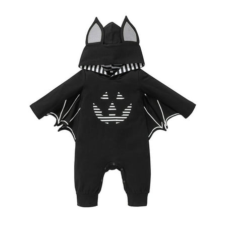Canrulo Infant Newborn Baby Boys Halloween Printed Pattern Black Long Batwing Sleeves Hooded Jumpsuit Black Pumpkin Face 0-3 Months
Canrulo Infant Newborn Baby Boys Halloween Printed Pattern Black Long Batwing Sleeves Hooded Jumpsuit Black Pumpkin Face 0-3 Months
