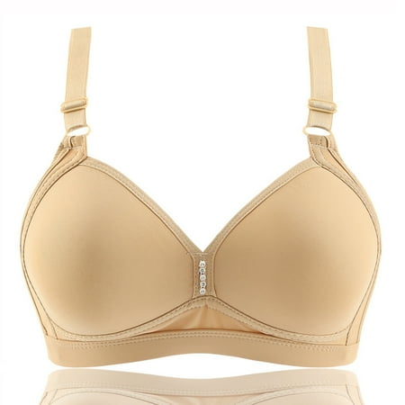 Pejock Everyday Bras for Women Ultimate Comfort Lift Wirefree Bras Double Breasted Comfortable Breathable Anti-exhaust Base Solid Non-Steel Ring Non-Magnetic Buckle Bras Beige Cup Size 32/70AB
Pejock Everyday Bras for Women Ultimate Comfort Lift Wirefree Bras Double Breasted Comfortable Breathable Anti-exhaust Base Solid Non-Steel Ring Non-Magnetic Buckle Bras Beige Cup Size 32/70AB