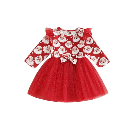 Kid Toddler Baby Girl Christmas Dress Santa/Letter Pattern Long Sleeve Party Princess Tutu Tulle Dress
Kid Toddler Baby Girl Christmas Dress Santa/Letter Pattern Long Sleeve Party Princess Tutu Tulle Dress