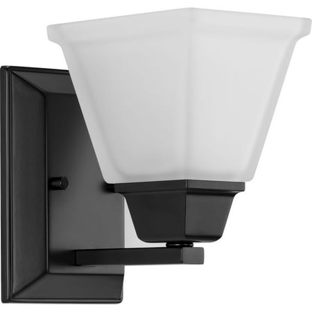 Clifton Heights Collection One-Light Modern Farmhouse Matte Black Etched Glass Bath Vanity Light
Clifton Heights Collection One-Light Modern Farmhouse Matte Black Etched Glass Bath Vanity Light