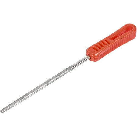 Diamond File 6 Inch Round File Diamond Coated Plastic Handle Hand Tool for Grinding Polishing