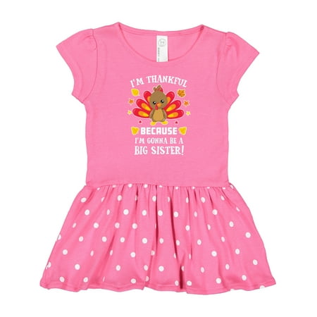 Inktastic Thanksgiving I m Thankful Because I m Gonna Be a Big Sister Gift Baby Girl Dress
Inktastic Thanksgiving I m Thankful Because I m Gonna Be a Big Sister Gift Baby Girl Dress