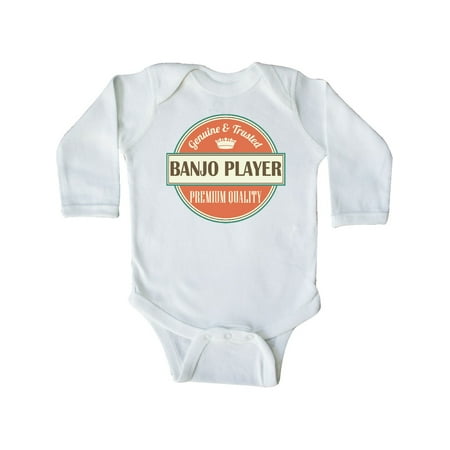 Inktastic Banjo Player Funny Gift Idea Gift Baby Boy or Baby Girl Long Sleeve Bodysuit