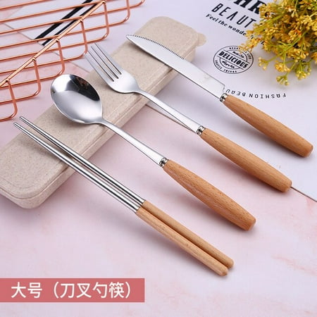DanceeMangoo 4pcs Stainless Steel Imitation Wooden Handle Cutlery Set Dinnerware Clamp Western Tableware Knife Fork Tea Spoon Silverware
DanceeMangoo 4pcs Stainless Steel Imitation Wooden Handle Cutlery Set Dinnerware Clamp Western Tableware Knife Fork Tea Spoon Silverware